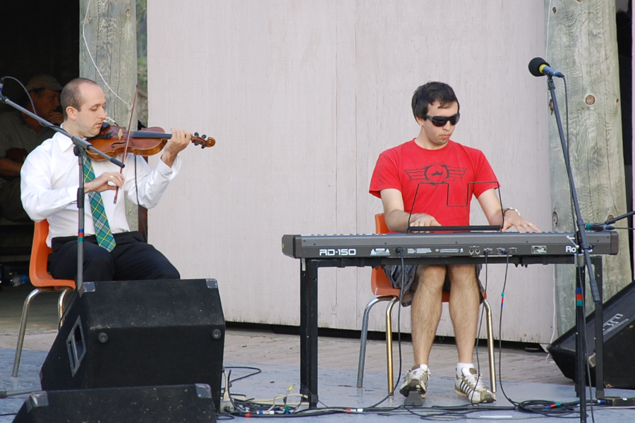 [dsc_6064.jpg] Brad Reed on fiddle accompanied by Kolten MacDonnell on keyboards