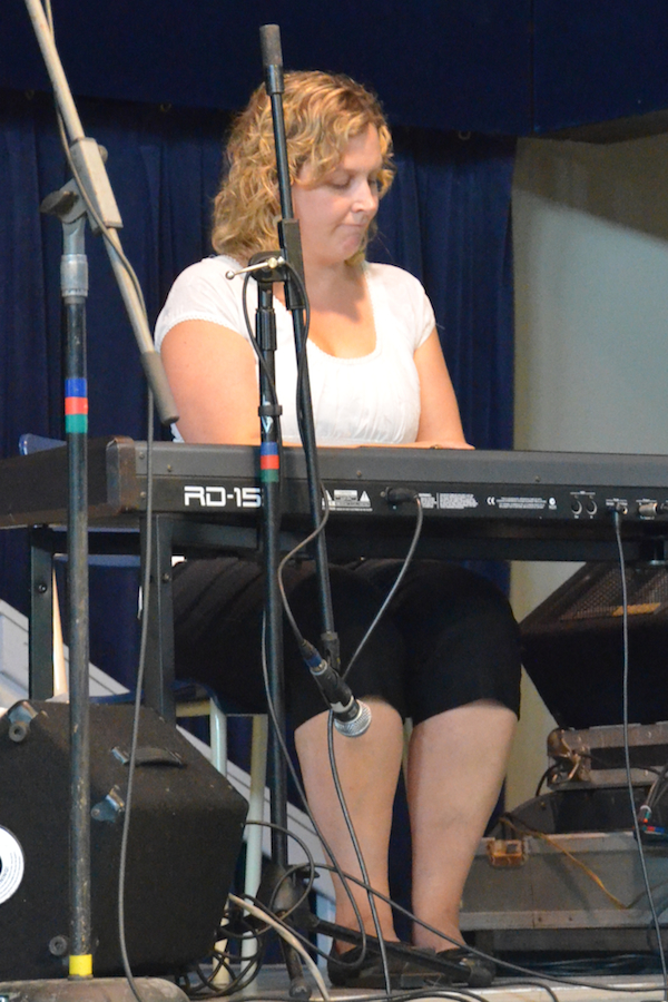 Leanne Aucoin on keyboards