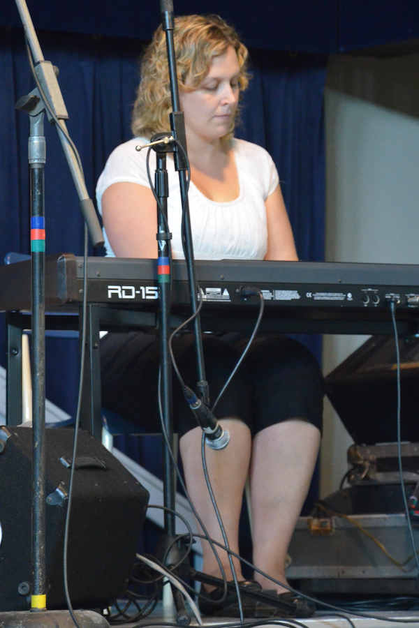 Leanne Aucoin on keyboards