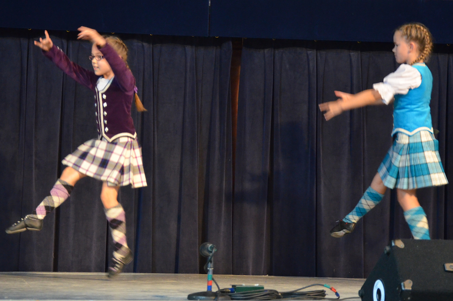 Drea Shepherd and Isabelle Pilling Highland dancing