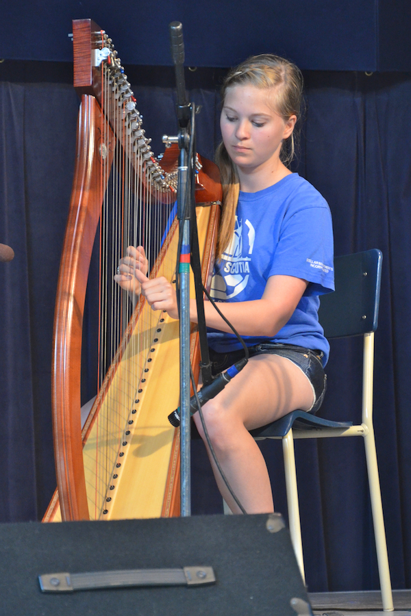 Alexandria Sampson on solo harp