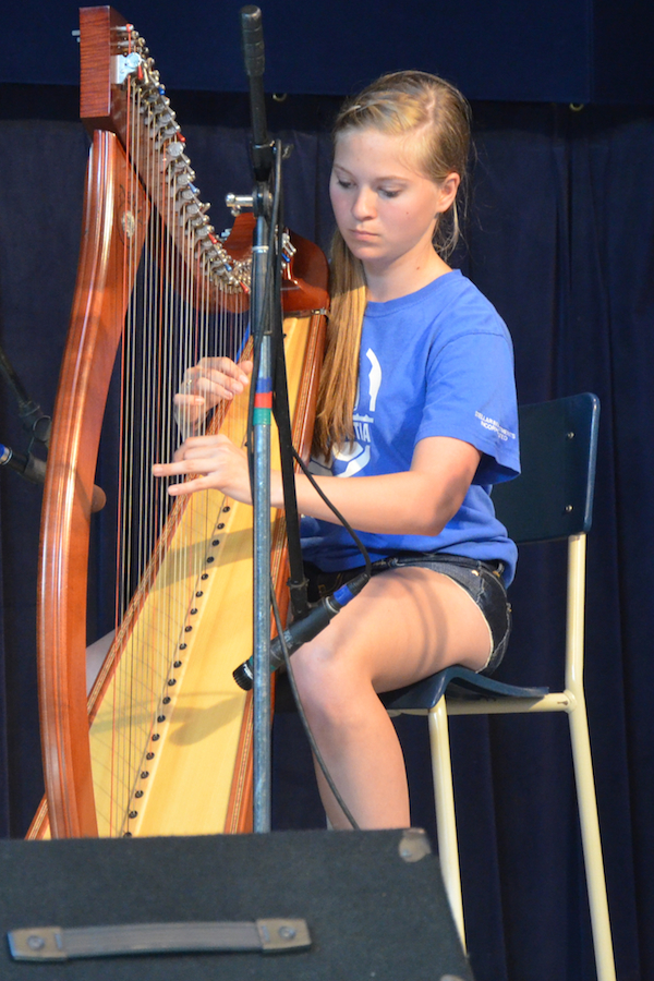 Alexandria Sampson on solo harp