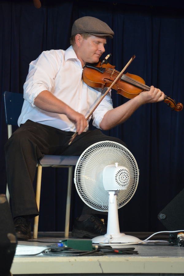 Kelly Shaw on fiddle