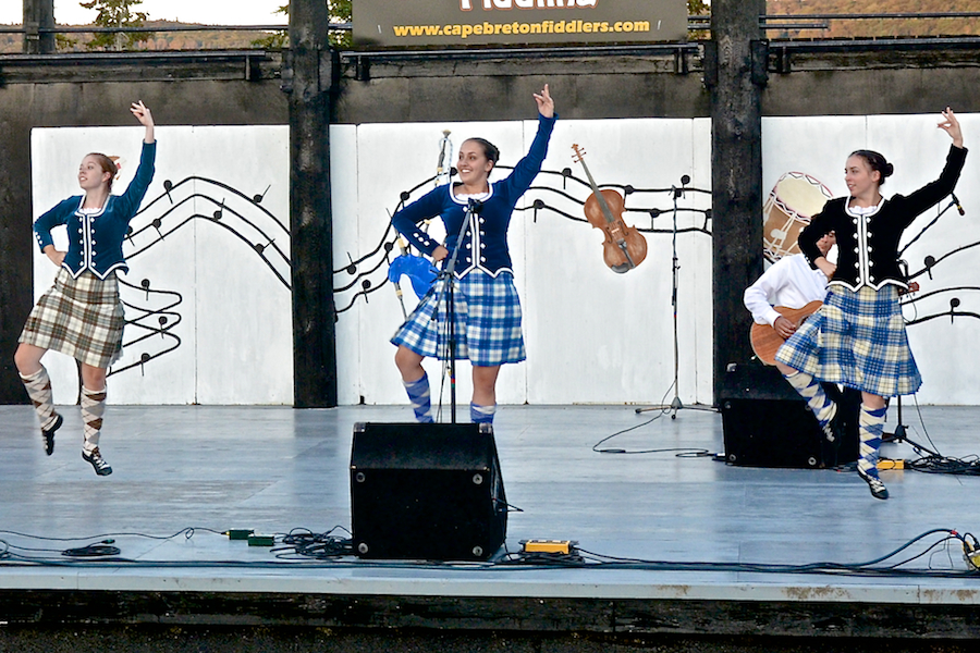 Nicole Jamieson, Taylor Ranni, and Sarah MacDougall Highland dancing