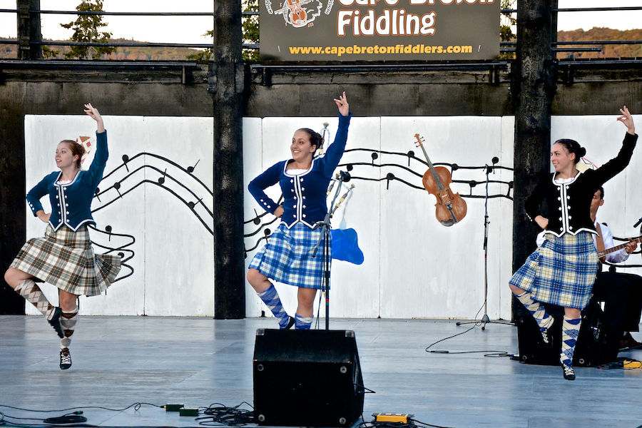 Nicole Jamieson, Taylor Ranni, and Sarah MacDougall Highland dancing