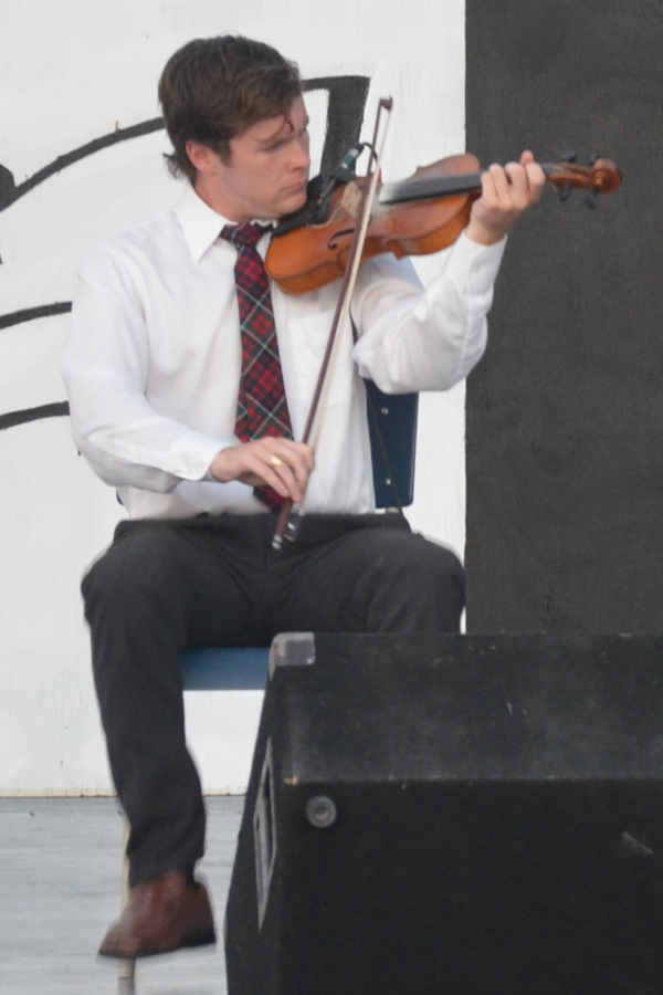Kyle MacDonald on fiddle