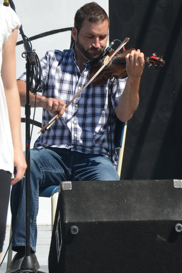 Brent Aucoin on fiddle