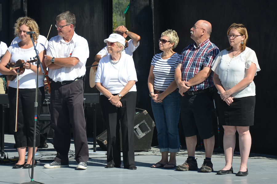 The Cape Breton Fiddlers’ Association Directors during the reading of the names of the deceased members