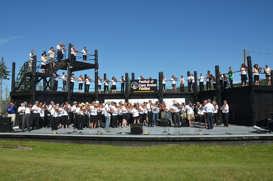 Cape Breton Fiddlers’ Association Second Group Number, directed by Eddie Rogers, and accompanied by Lawrence Cameron on keyboard