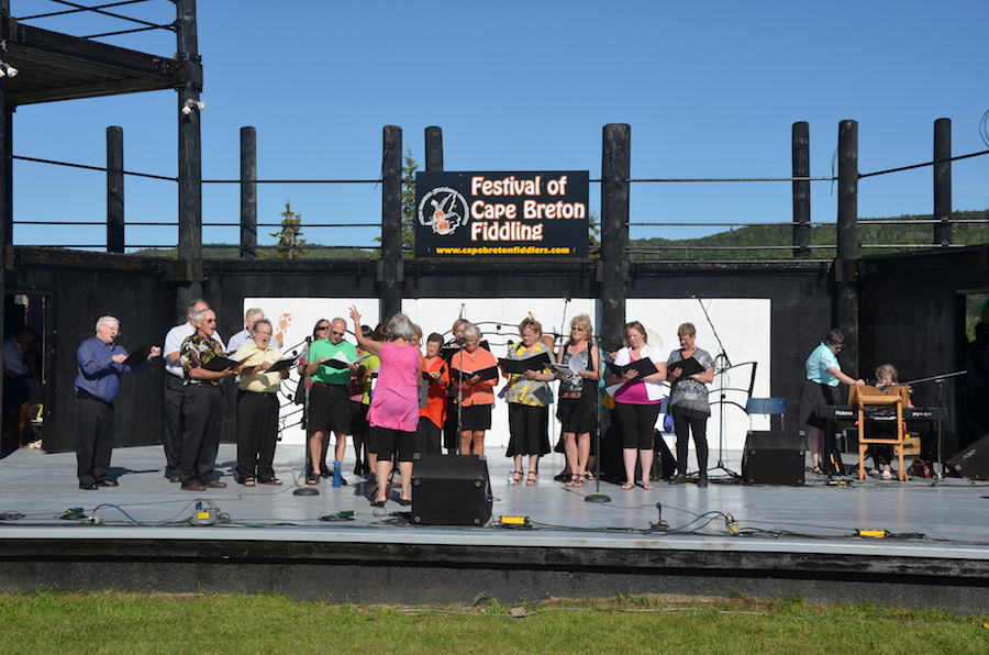 The Boularderie Lakeview Choir directed by Joella Foulds