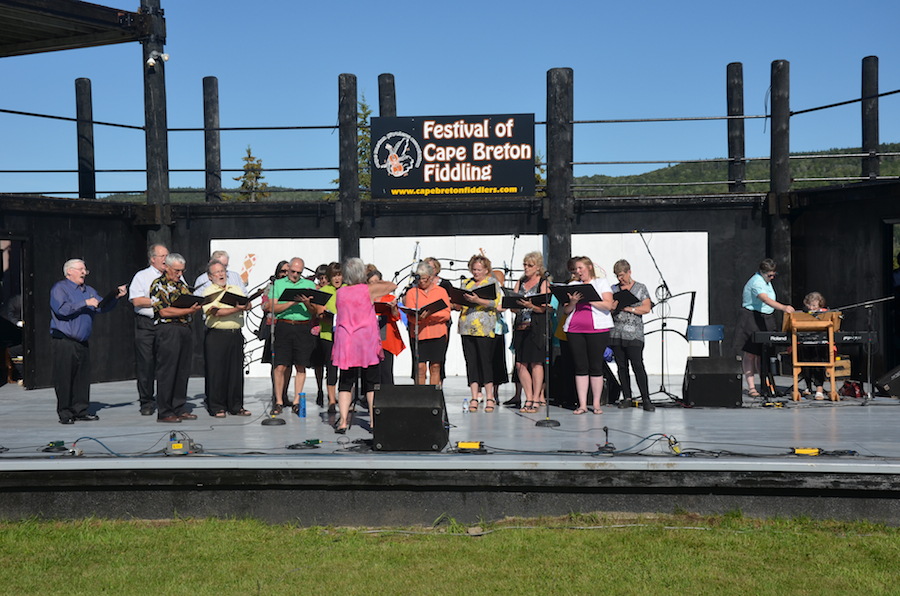 The Boularderie Lakeview Choir directed by Joella Foulds