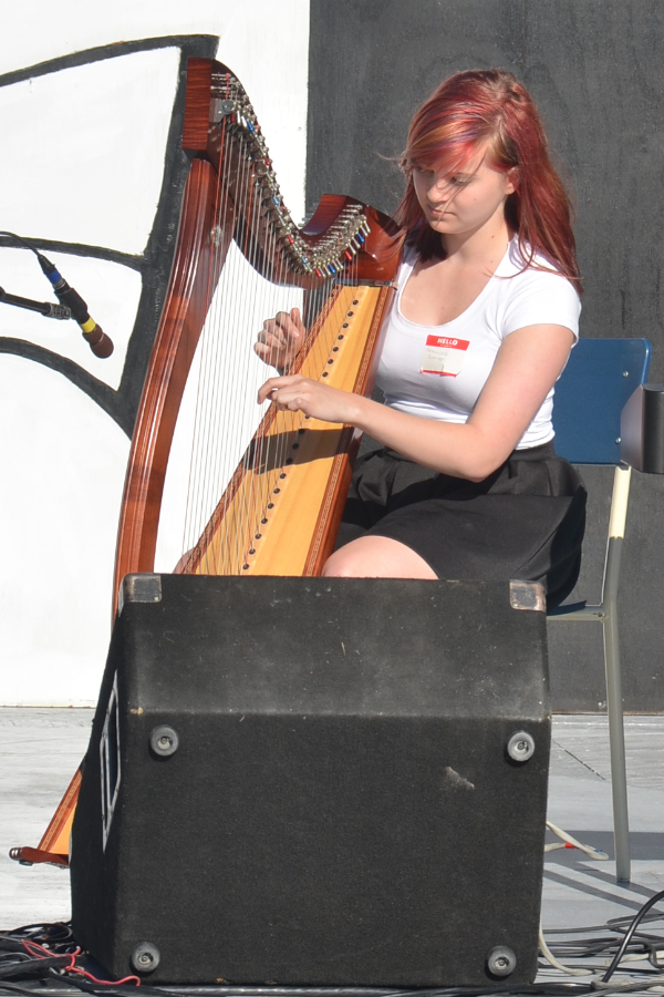 Alexandria Rose Samson on solo harp
