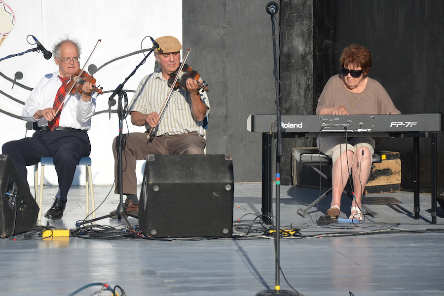 The Boisdale Trio (Father Francis Cameron and Paul Wukitsch on fiddles accompanied by Janet Cameron on keyboard)