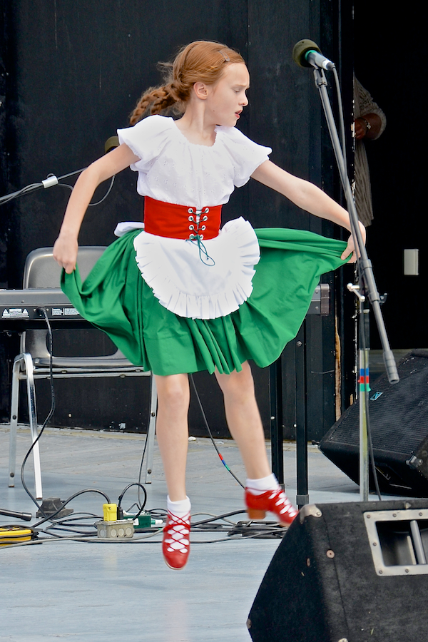Olivia Burke dancing an Irish Jig