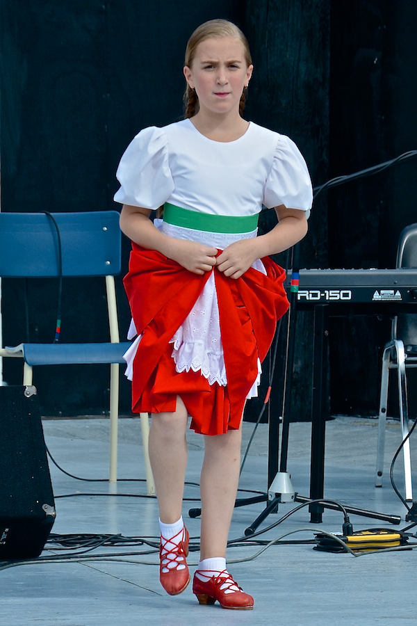 Mya Trimm dancing an Irish Jig
