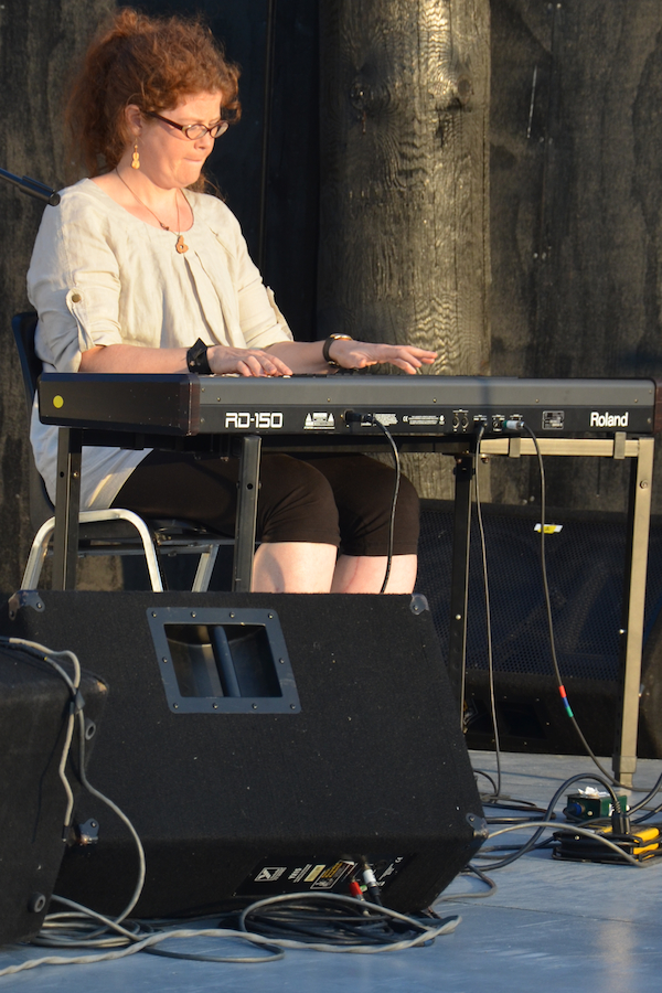 Sara Beck on fiddle