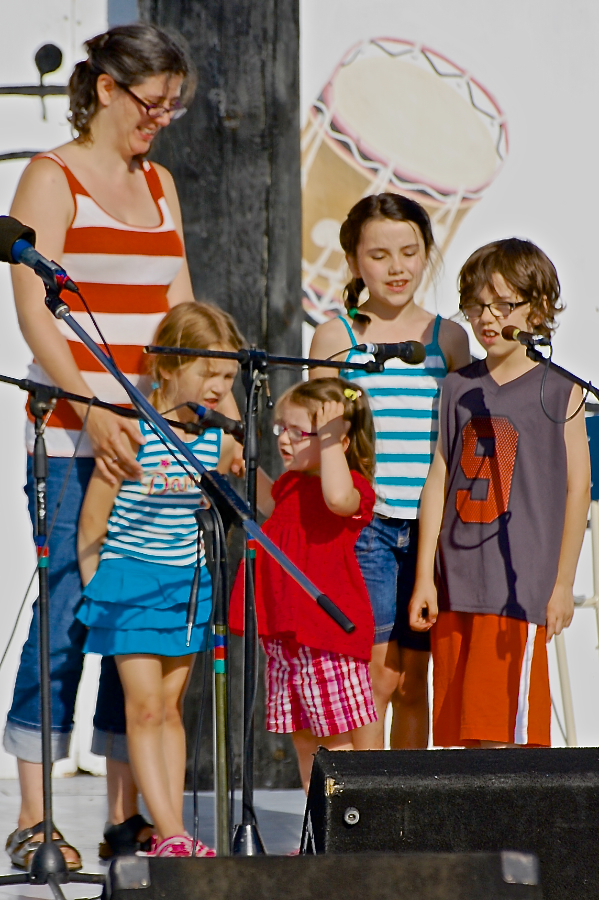 The Gallant family sings a song