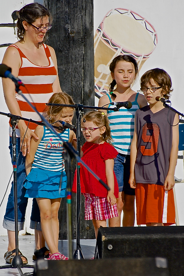 The Gallant family sings a song
