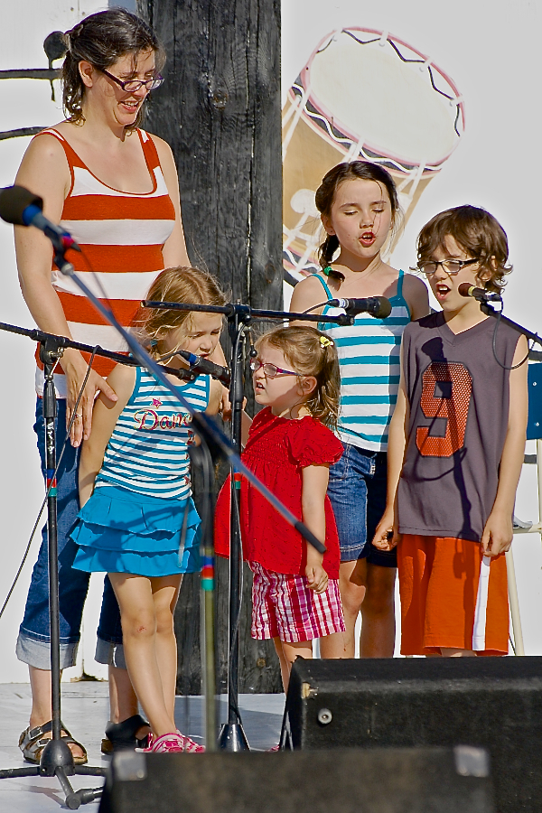 The Gallant family sings a song
