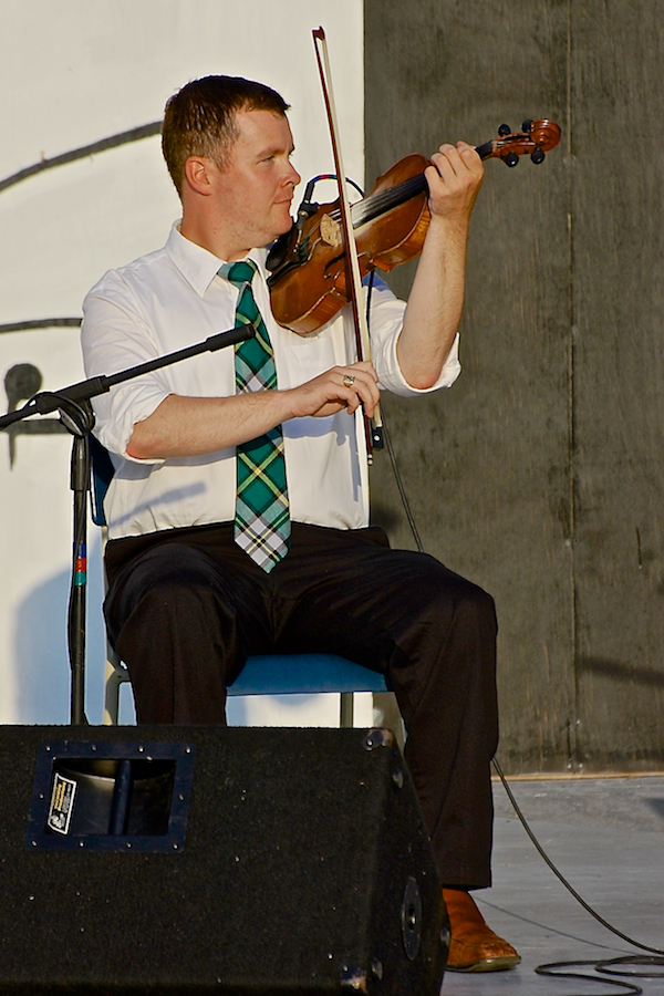Kyle MacDonald on fiddle