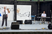 Joe MacNeil singing Waltzing Matilda accompanied by Kolten MacDonell on keyboard