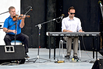 Rodney MacDonald on fiddle accompanied by Kolten MacDonell on keyboard