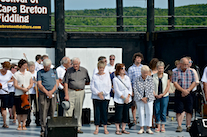 Cape Breton Fiddlers’ Association members during the tribute