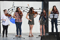 Mckayla MacNeil, ?, ?, ?, and ? on fiddle