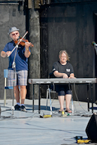 Kyle MacNeil on fiddle with Susan MacLean on keyboard