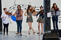 Mckayla MacNeil, ?, ?, ?, and ? on fiddle
