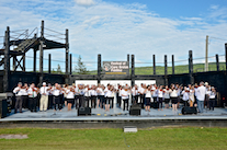 Cape Breton Fiddlers’ Association Third Group Number, directed by Eddie Rogers and accompanied by Lawrence Cameron on keyboard