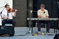 Edmund Hayden on fiddle accompanied by Lawrence Cameron on keyboard