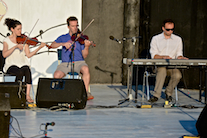 Lisa (Gallant) and Boyd MacNeil on fiddles accompanied by Kolten MacDonell on keyboard