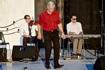 Harvey MacKinnon step‑dancing to the music of Edmund Hayden on fiddle and Kolten MacDonell on keyboard