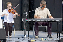 Mckayla MacNeil on fiddle accompanied by Lawrence Cameron on keyboard