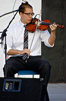 Edmund Hayden on fiddle