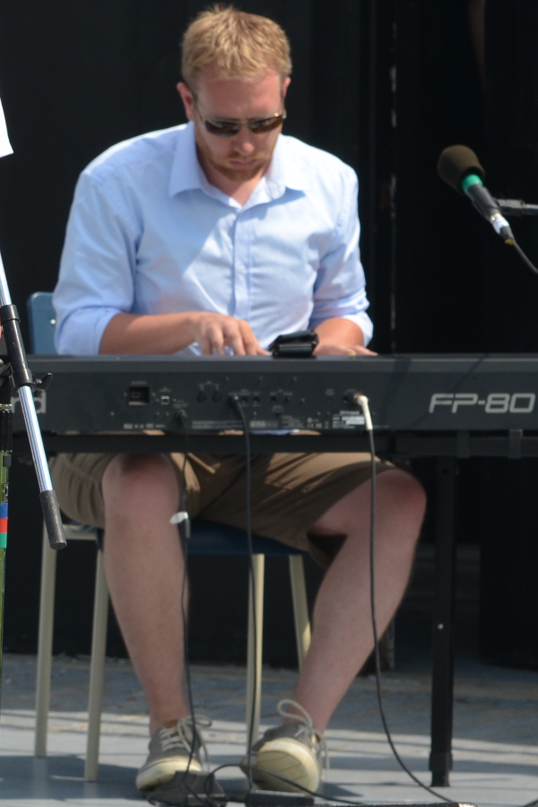 Adam Young on keyboard