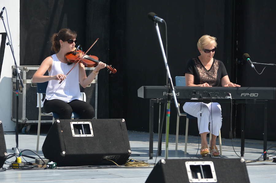 Stephanie MacDonald on fiddle accompanied by Betty Lou Beaton on keyboard