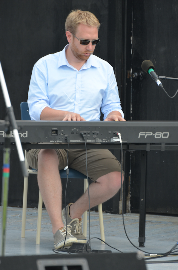 Adam Young on keyboard