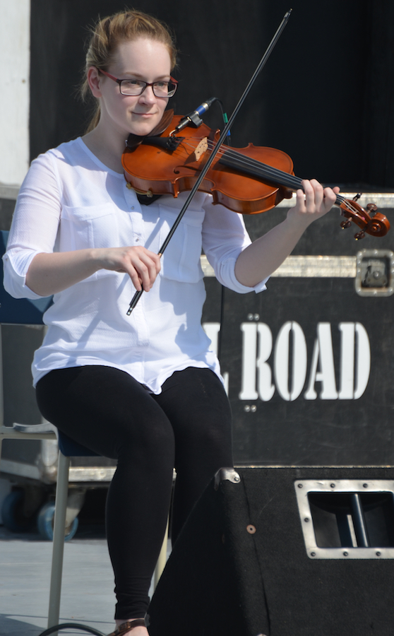 Mckayla MacNeil on fiddle