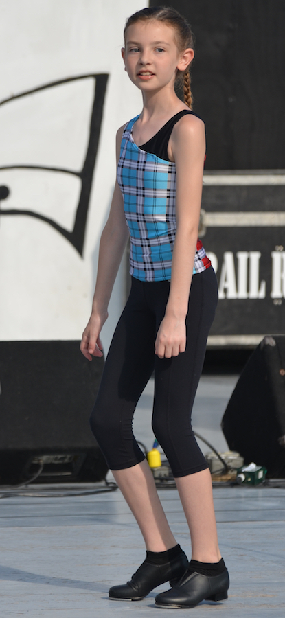 Zoe MacIsaac step-dancing