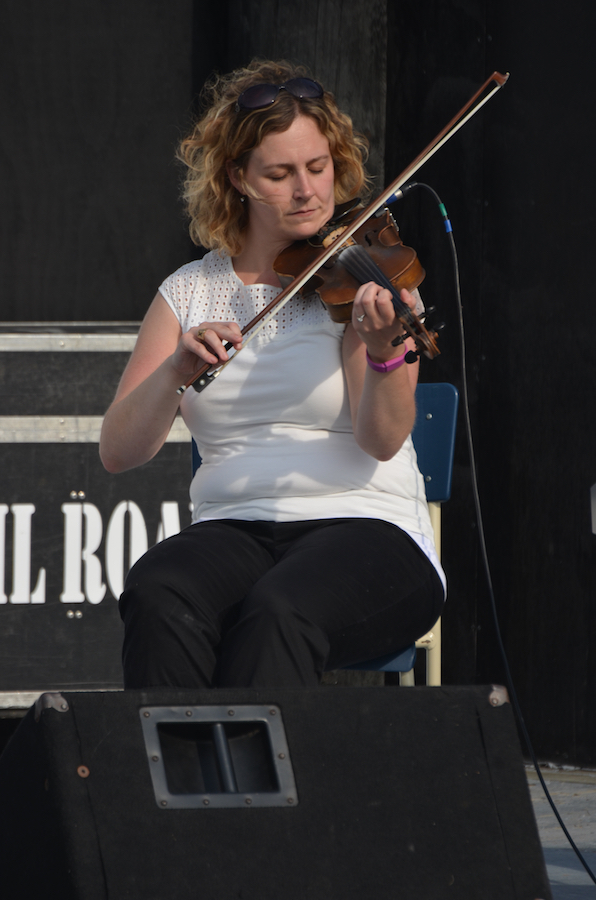 Leanne Aucoin on fiddle