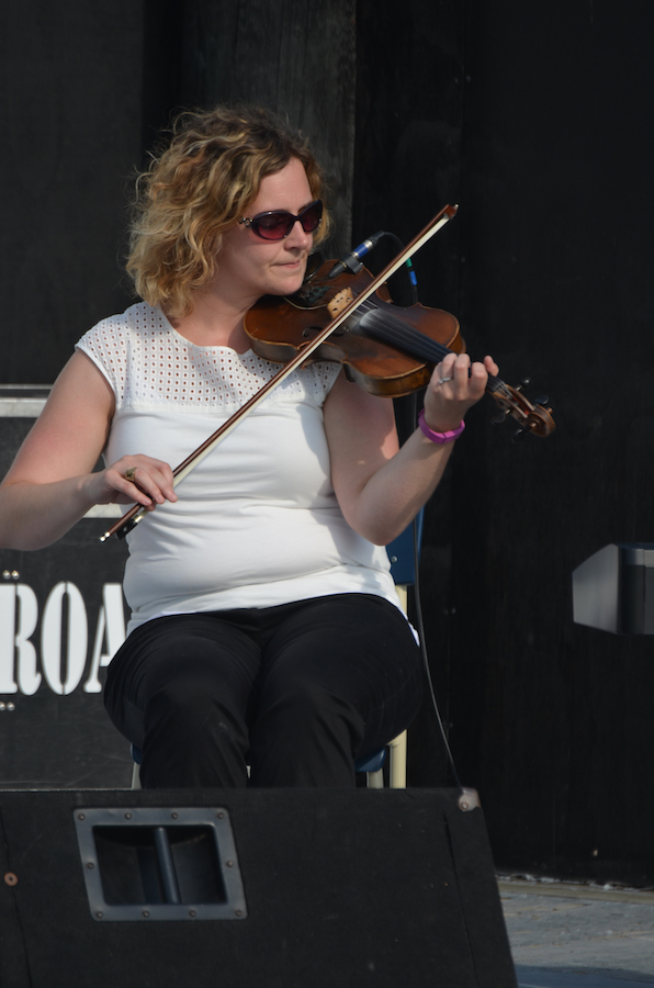Leanne Aucoin on fiddle