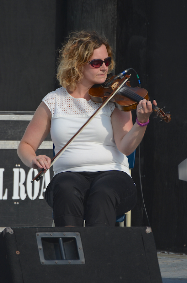 Leanne Aucoin on fiddle