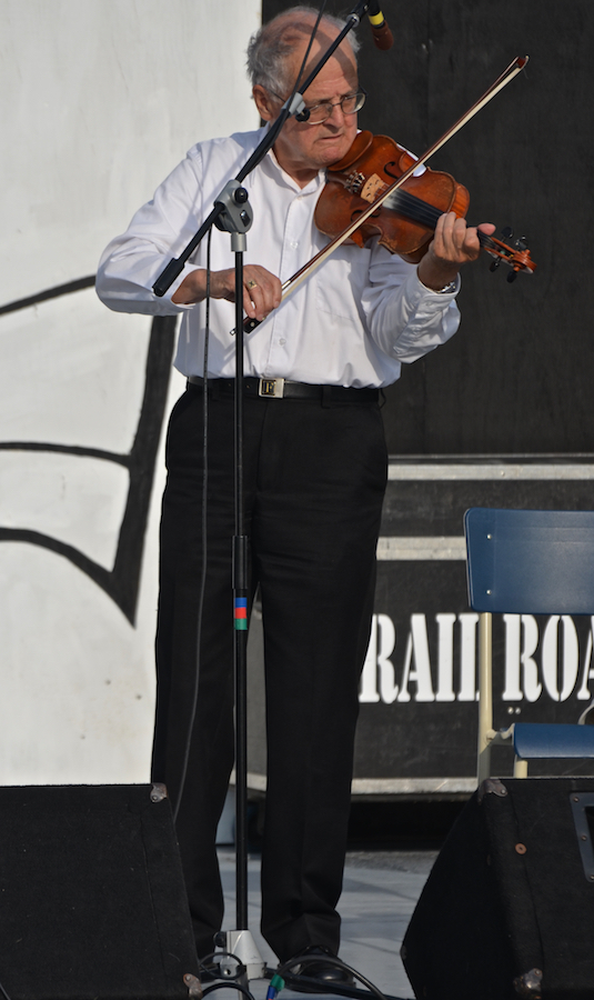 Father Francis Cameron on fiddle