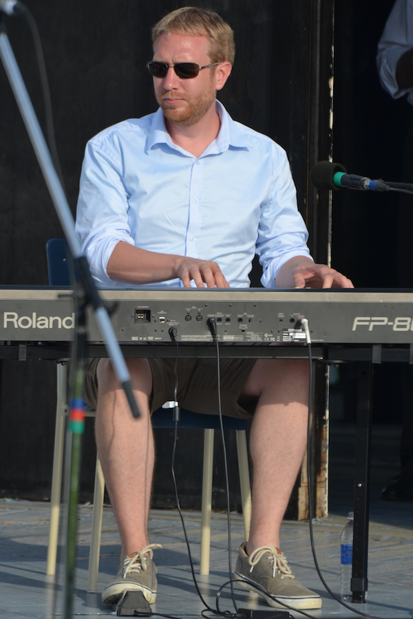 Adam Young on keyboard