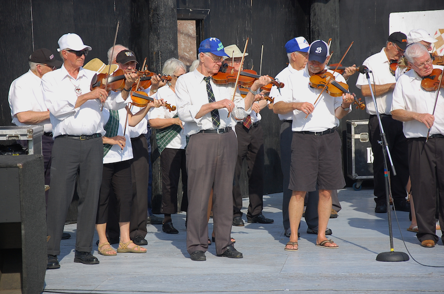 The Cape Breton Fiddlers’ Association plays a set in tribute