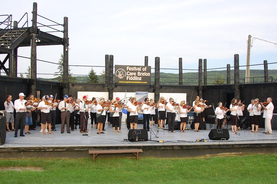 Cape Breton Fiddlers’ Association Final Group Number, directed by Eddie Rogers and accompanied by Adam Young on keyboard