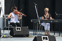 Stephanie MacDonald on fiddle accompanied by Betty Lou Beaton on keyboard