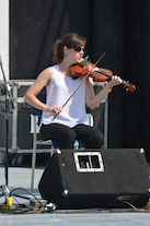 Stephanie MacDonald on fiddle